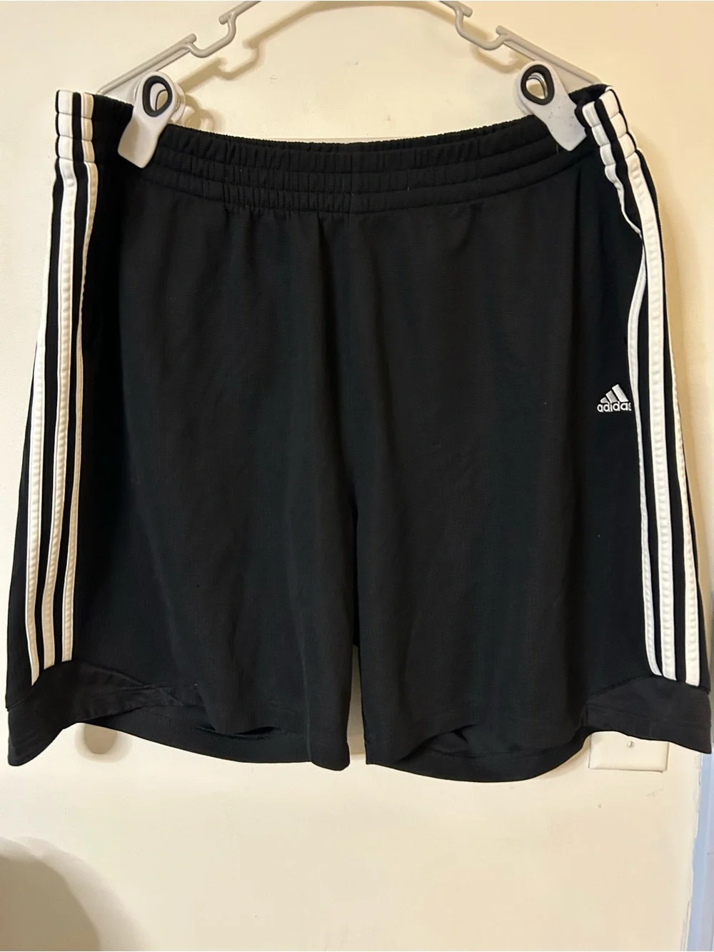 adidas Black Gym Shorts with Subtle Logo